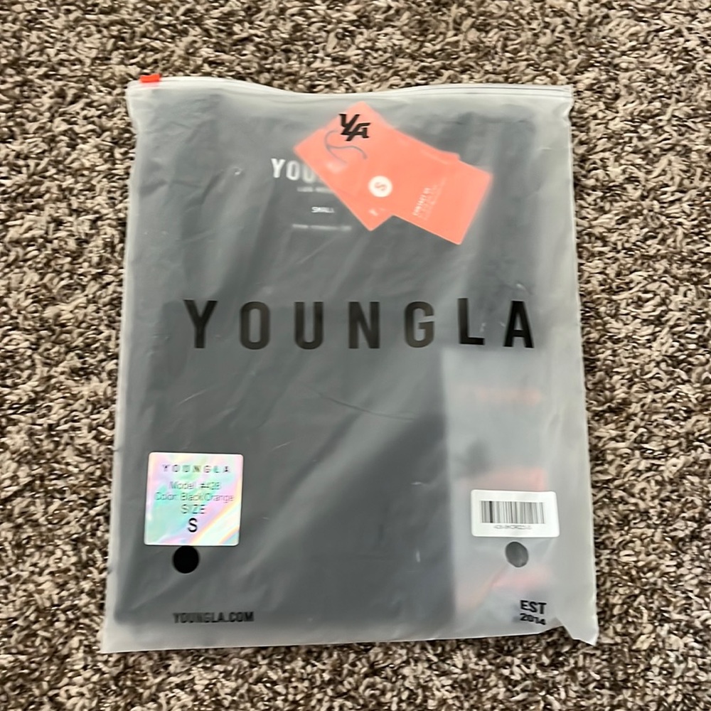 YoungLA Block Party Exclusive T-shirt (Black and orange)
